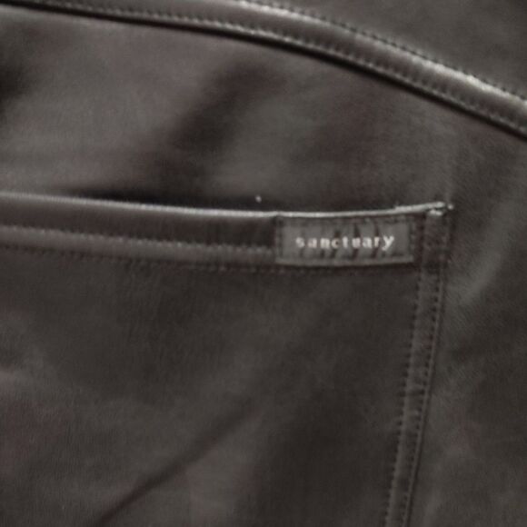 Sanctuary Black Straight Leg Pants - Picture 4 of 4